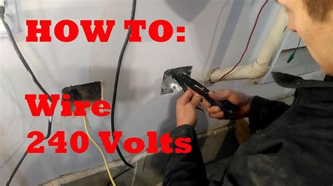 how to run 240v outlet